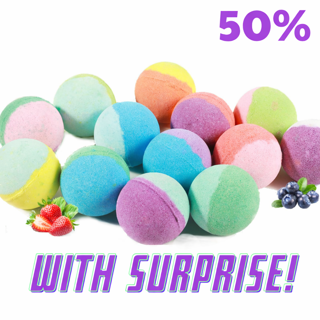 Scented bath bombs for children and adults